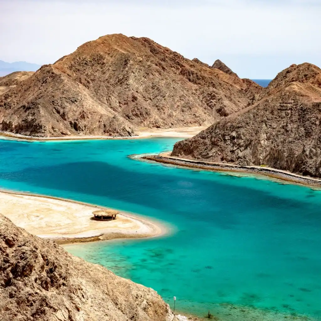 Fjord bay Taba and Nuweiba