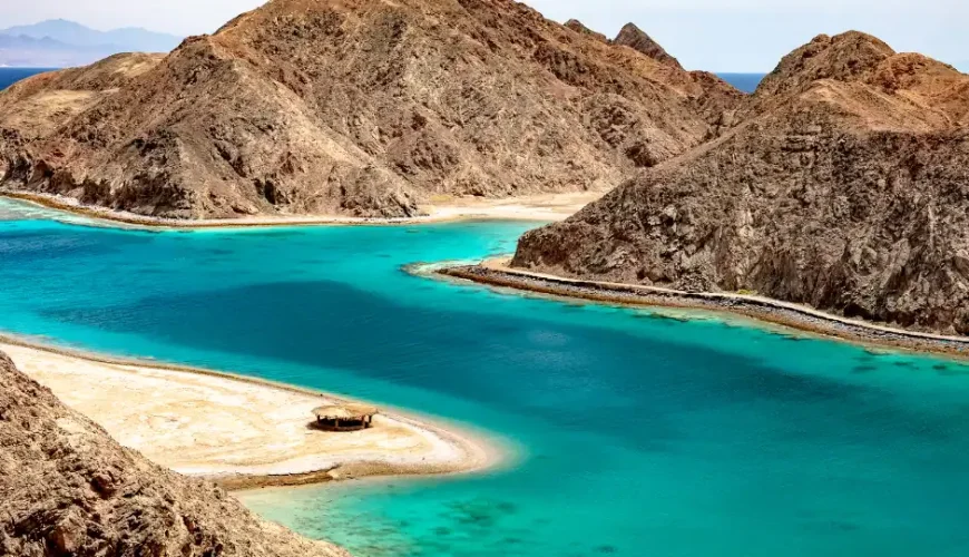 Fjord bay Taba and Nuweiba
